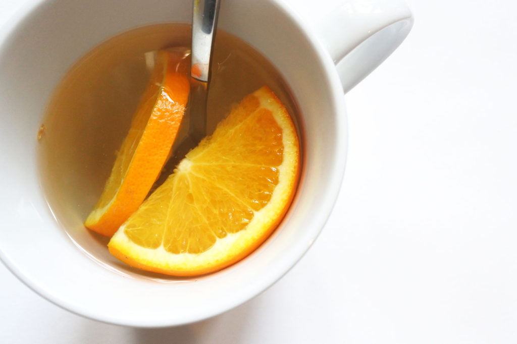 Verse thee met gember en sinaasappel